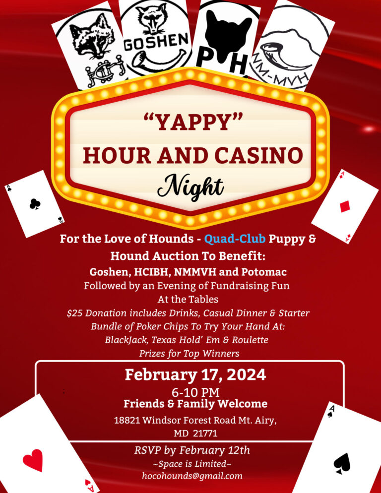 Yappy Hour and Casino Night